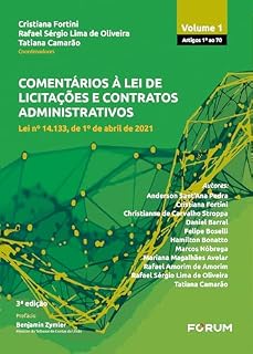 Livro Comentários À Lei De Licitações E Contratos Administrativos - VOL 1: Lei nº 14.133, de 1º de abril de 2021