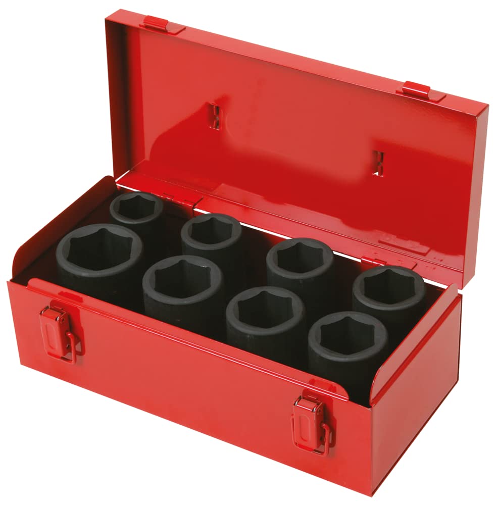 KS Tools 515.0510 Impact Socket Set (8 Pieces) 3/4-inch 24-36mm Deep