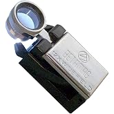 Beta BETAMAG12XWLED Hand-held 12X Wide Field Magnifier with Dual LED, 5/16" Field of View, Threaded Lens Barrel, Locking Ring Barrel, Scratch Resistant Lenses, Distortion Free Viewing
