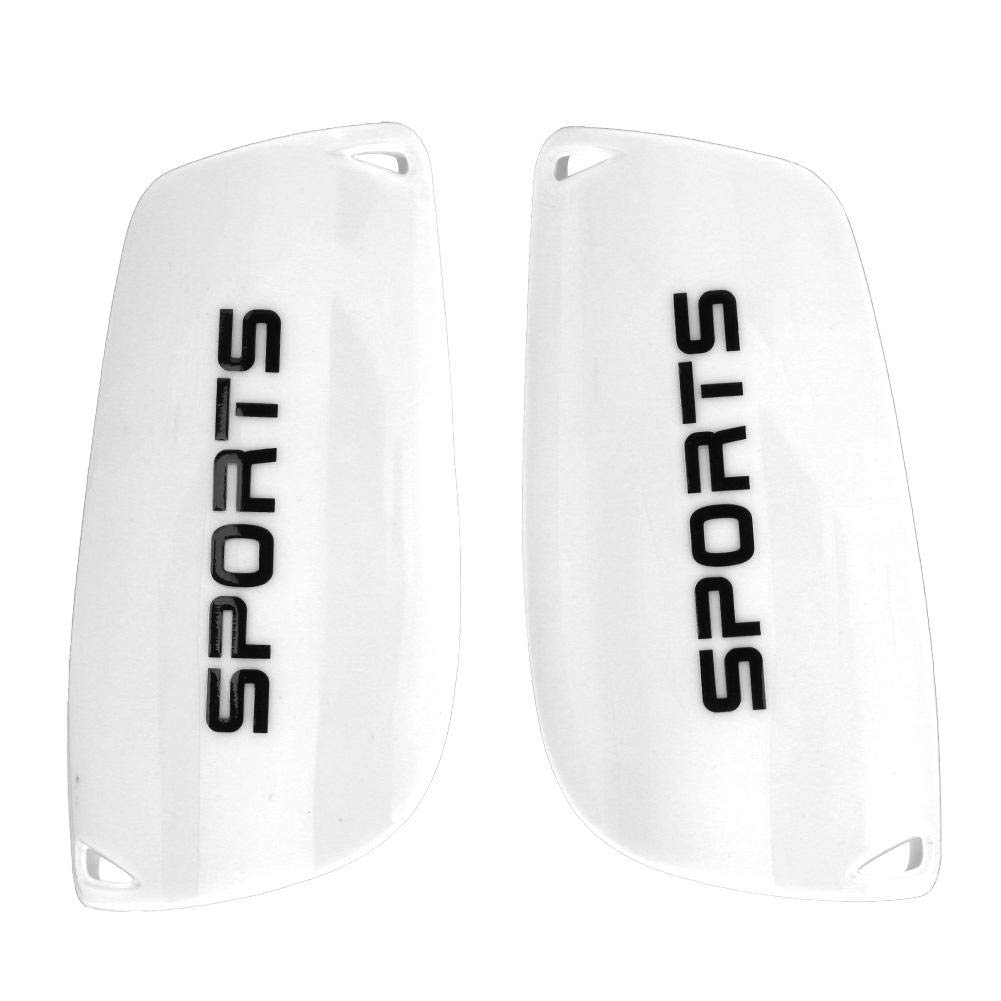 Shin Pad Kids,Football Shinguards Sports Soccer Shin Guards, Ankle Protect Football Shin Pads Soccer Ball Shin Guards replacement for Youth, Adult and Beginners(M White)