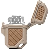 Thyrm PyroVault 2.0 Lighter Armor Compatible with Zippo Insert, Coyote+ FDE | For Protection, Less Evaporation, and Retention, Made in the USA, Fits Many Zippo, Blazer, Z-Plus, Thunderbird Lighter Insert