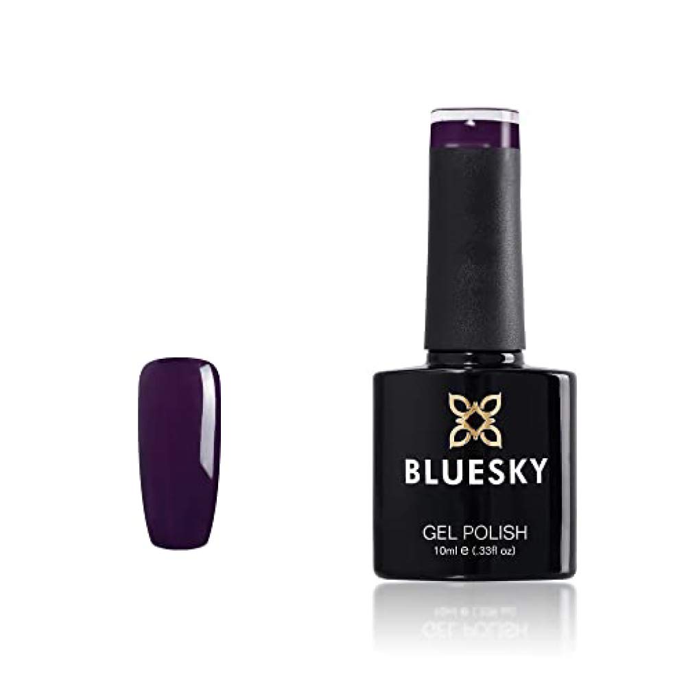 Bluesky Gel Nail Polish, Oblivion A067, Dark Purple, Long Lasting, Chip Resistant, 10 ml (Requires Drying Under UV LED Lamp)