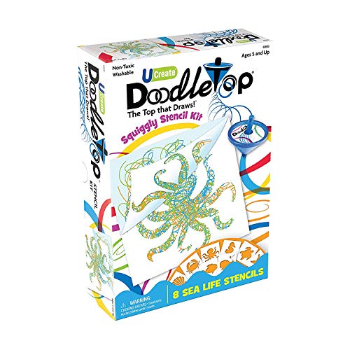 Doodletop Squiggly Stencil Kit - Sea Life