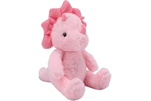 VANLINNY NEW Valentines Day Gifts for Her/Kids, Pink Stuffed Animals for Girls, Soft Dinosaur Stuffed Animal Toy for Babies, Lovely Valentines Day Stuffed Animals, Birthday Xmas for 3 4 5 6 7 Year Old