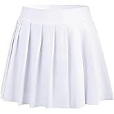 Bezioner Girls Tennis Skirt A-Line Pleated Skirt with Shorts Pocket Skort for Golf Athletic