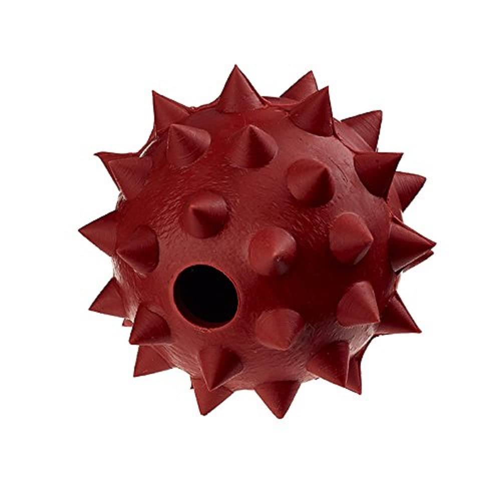 Classic Pet Products Rubber Spike Ball with Bell, Large, 90 mm, Red