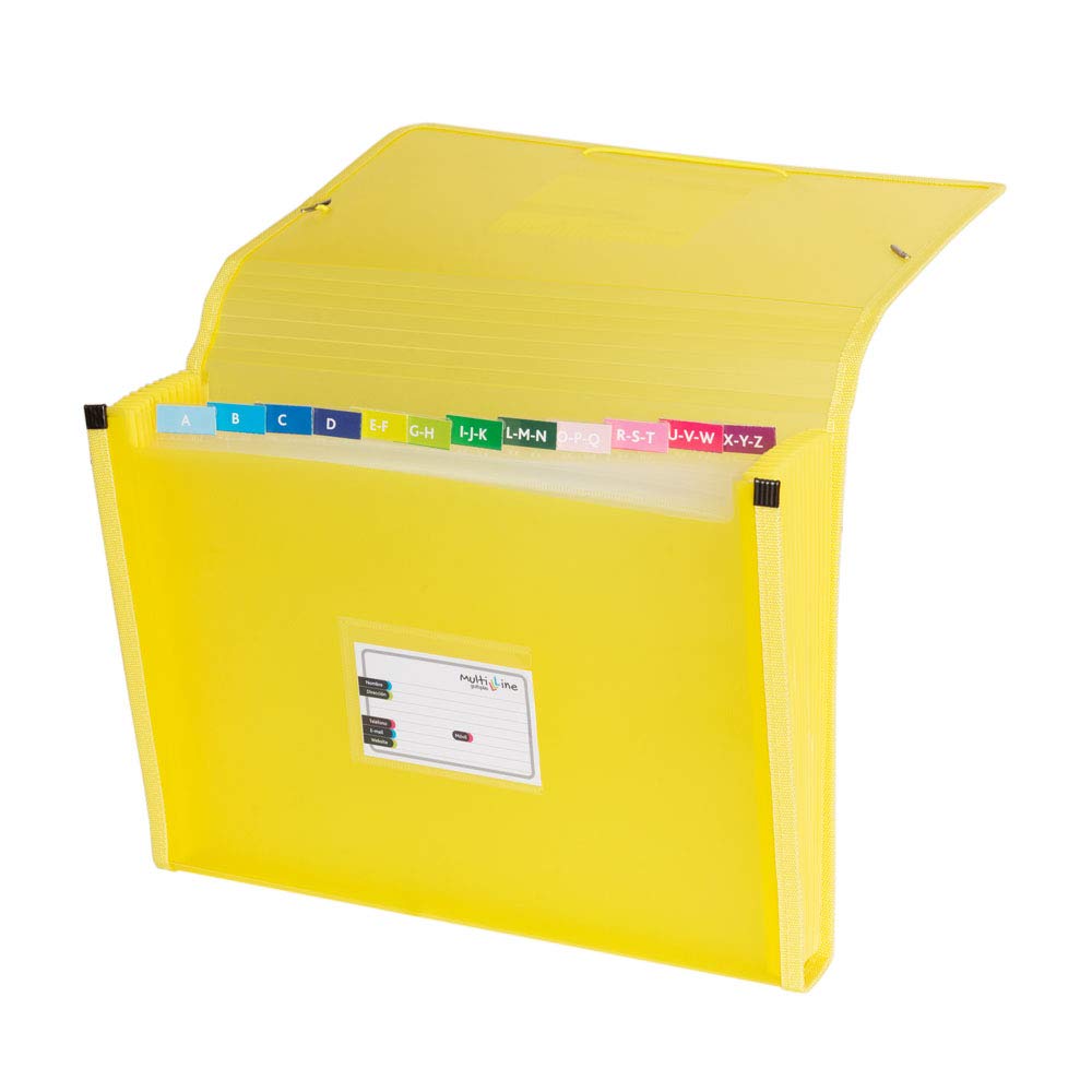 grafoplás 02963060- Folder Spacer with fuelle. Foolscap – Yellow