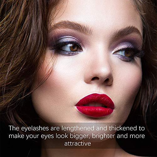 3D Fake Eyelashes, 4 Pairs Reusable 3D Handmade False Eyelashes Set for Natural Look with False Lashes Tweezers