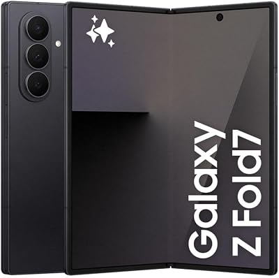 Galaxy Z Fold7 256GB - Galaxy AI, Ligero y Plegable, Pantalla Grande, Cámara 200MP, Memoria 12GB, Negro Oscuro, Garantía del Fabricante 3 Años + 1 año Extra (Versión Española)