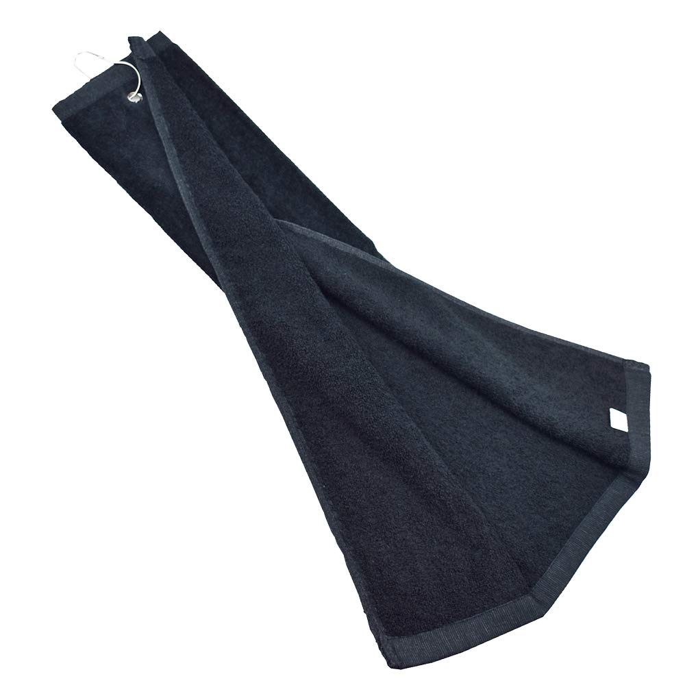 Hauni Toalla de golf con ojal de clip Tela de felpa de algodón para bolsa de golf