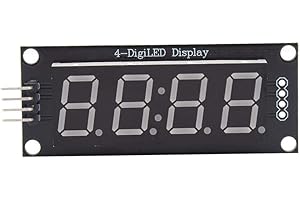 7 Segment LED Display Tube 4 Digit Module 0.36 Inch 5V High Brightness Pin Header Board for Electronic Projects MCU Indicator