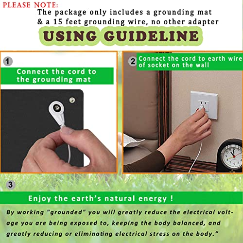 Earthing Grounding Foot Mat,Reduce Pain And Inflammation, Reconnect To