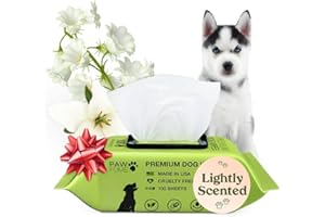 PAW FUME Pawfume Dog Wipes 100 Count, Pet Wipes – Hypoallergenic & Gentle Dog Wipes for Eyes, Face, Butt, and Paws – Cleaning & Deodorizing, Grooming Tear Stain Wipes for Puppy, Adult Dogs & Cats