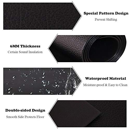 MD Group Cardio Machine Accessory, 36" x 78" Treadmill Fitness Equipment Mat - Thumbnail 2