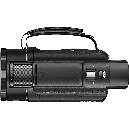 Sony FDR-AX53/B 4K Handycam Camcorder Deluxe Bundle includes Handycam, 55mm Filter Kit, Battery x 2, Charger, 64GB SDXC Memory Card x 2, Bag, Tripod, Card Reader/Wallet, Beach Camera Cloth and More! - Sony
