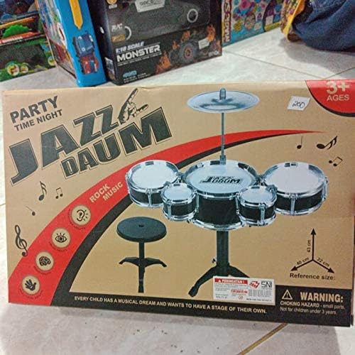 Tokari wala Drum Set with Chair Music Toy Instrument for Kids (Multicolour)