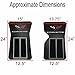 2pc 68- 82 Black Corvette Semi Carpeted Front Floor Mats