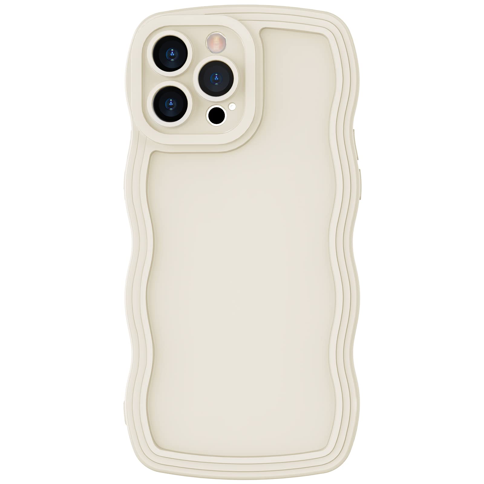 Anuck Case for iPhone 13 Pro Case Wave, Curly Frame
