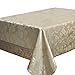 Benson Mills Harmony Scroll Woven Damask Fabric Tablecloth, Everyday, Parties, Special Occasions, Weddings and Holiday Table Cloth (60