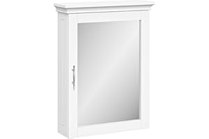 RiverRidge Somerset Wall Cabinet with Mirror Medicine Cabinet with Soft-Close Hinges & Adjustable Shelf Bathroom Mirror with 