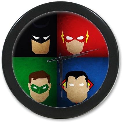 Expedition Gratuite Super Heros De Green Lantern Batman Superman Logo Flash Pour Le Salon Horloge Murale Decor Montres Amazon Fr Cuisine Maison