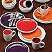Rachael Ray Dinnerware Rise 4-Piece Stoneware Dinner Plate Set, Purple