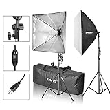 Emart Softbox Photography Video Studio Equipment Lighting Kit, 900 Watt Continuous Photo Portrait Light System, 24