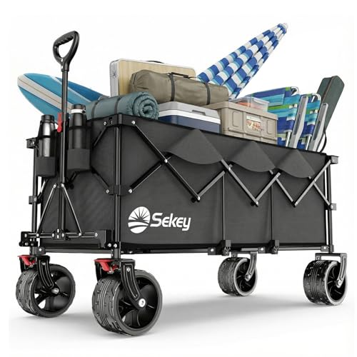 Sekey XXXL 4013 verlängerter Bollerwagen Faltbar 300L 200KG All-Terrain