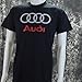 Audi Logo on a Black T Shirt