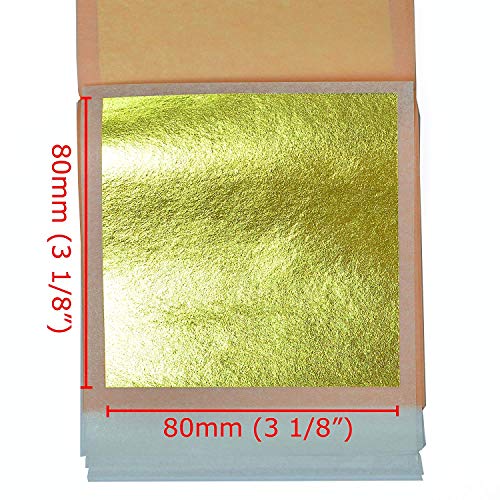 Edible Genuine Gold Leaf Sheets - by Barnabas Blattgold - 3.1 inches Booklet of 10 Sheets - Transfer Patent Leaf - Thumbnail 2