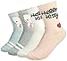 JJMax Women's Hello Kitty Cute Cotton Blend Ankle Socks Set (4 Pair Ankle)