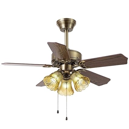 Ceiling Fan Light Fan Light Bronze Wood Leaf Ceiling Fan Light