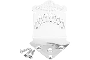 Holibanna String Mandolin Tailpiece with Screws Metal Replacement Part Mandolin Accessory Kit for Instrument