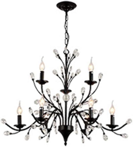 Vintage Large Crystal Branches Chandeliers Ceiling Light Flush