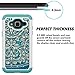 MagicSky Galaxy J3 Case, J3 (2016) Case, [Shock Absorption] Studded Rhinestone Bling Hybrid Dual Layer Armor Defender Cover for J3, J3 (2016), J3 V, Express Pri/me, Amp Pri/me, Galaxy Sky - Flower