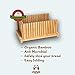 Bamboo Bread Slicer Guide By Bamboo Panda - Easily Flat Fold for Comfortable Storage, Perfect for Bread, Homemade Bread & Loaf Cakes Dark