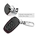 EASYGUARD LC01 genuine Leather case Cover Protector Case 1pc EC002 & EC003 PKE ALARM KEY FOB remote control (001, Black)