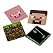 Minecraft 4-Pack Pin Set (Creeper, Pig, Dirt Block, Steve)