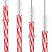 51 Pieces Reusable Plastic Straws. BPA-Free, 9 Inch Long Drinking Transparent Straws Fit for Mason Jar, Yeti Tumbler, Cleaning Brush Included.