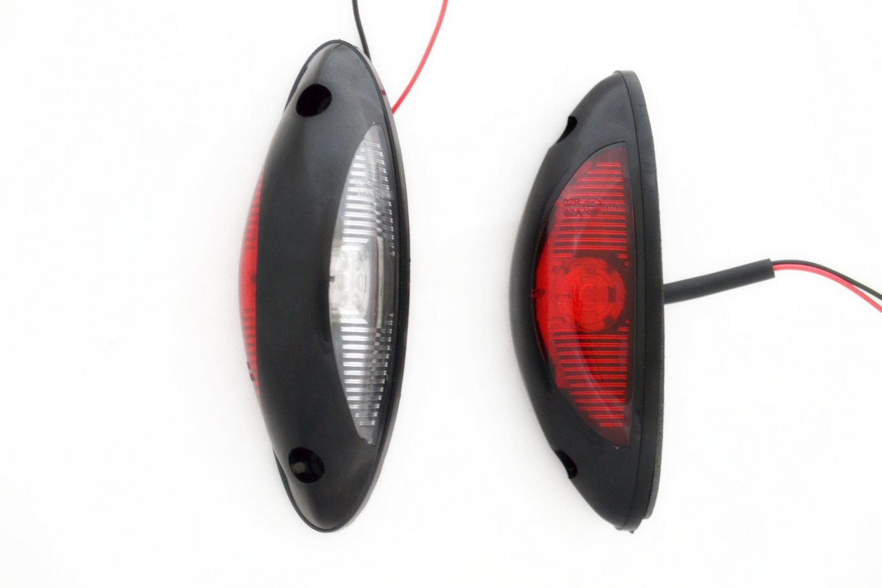 8x 12v LED Ambra Arancio Indicatore Laterale Luci Rimorchio - Foto 4