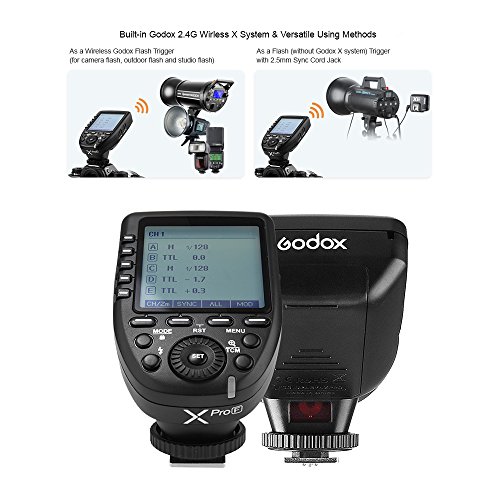 Godox Xpro-F TTL Flash Trigger Support TTL Autoflash 1 / 8000s HSS Large LCD 5 Boutons de groupe 11 Fonctions pour Fujifilm GFX50S X-Pro2 X-T20 X-T2 X-T1 X-T10 X-T10 X-E1 X- A3 X100F X100T - Image 6