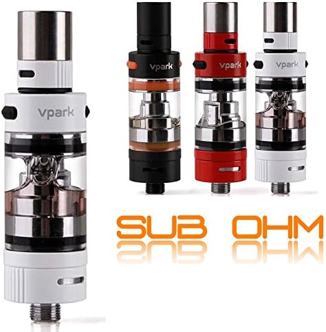 Vpark WHITE MaxTank MINI | Sub Ohm | Cloud Vaping | Clearomiser | Tank | Eliquid | Nicotine FREE | Tobacco FREE |