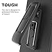 LG G6 Belt Clip Holster Case, Smooth Touch SlimShield Armor by Encased (Metallic Grey)