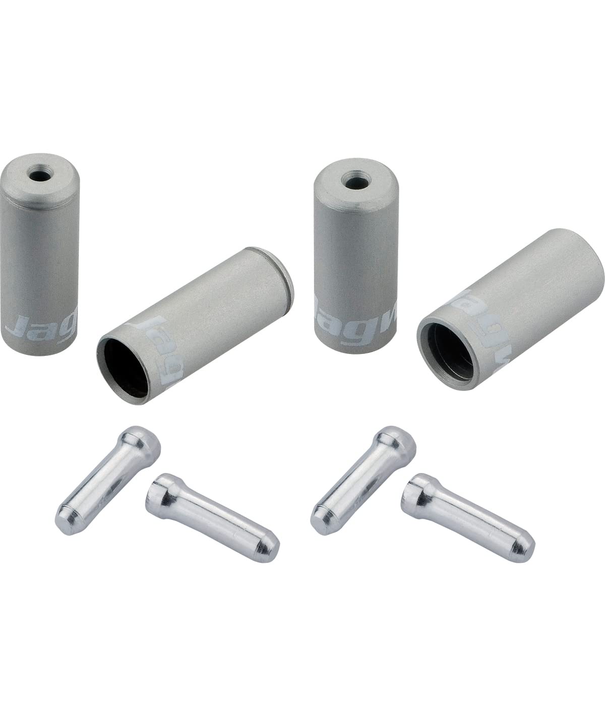 Jagwire Single Bike Kit for Braided Casing - Silver