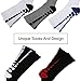 [5 Pairs]Men's Sports Socks Basketball Football Athletic Crew by JiYe, Assorted Colors, Shoe Size:Mens 6-10 Womens 7-11