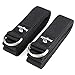 Fragraim Yoga Straps (8ft, 2 Pack) – Durable Cotton Exercise Strap with Adjustable D-Ring Buckle for Stretching, Gym Workouts – Improve Flexibility, Balance and Physical Therapy (Black)thumb 1