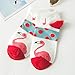 Timntts Women's No Show Socks Low Cut Short Cotton Ankle Sock (US, Numeric, 4, Regular, Regular, Flamingo)