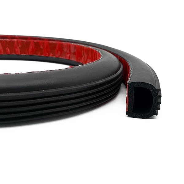 PACIXU D SHAPE FOAM RUBBER SEAL STRIP, 1″...