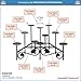 Minuteman International Cathedral Wrought Iron Hearth Fireplace Candelabra
