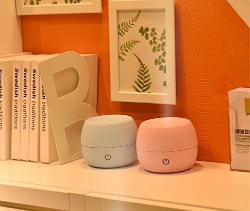 iRSE Aroma Humidifier USB Electric Cool Mist Ultrasonic Essential Oil mixture moisture diffuser for Office Home Bedroom Living Room Study Yoga Spa Aromatherapy diffuse Fragrance Water 10 oz (Grey)